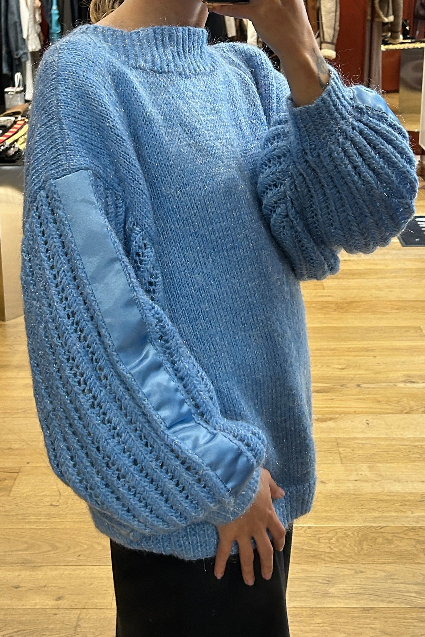 Vintage Hand-Knit Mohair Sweater