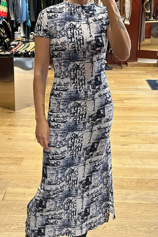 Long Mesh Dress – Jean Paul Gaultier Vintage "Carte Postale"