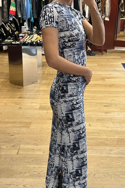 Long Mesh Dress – Jean Paul Gaultier Vintage "Carte Postale"