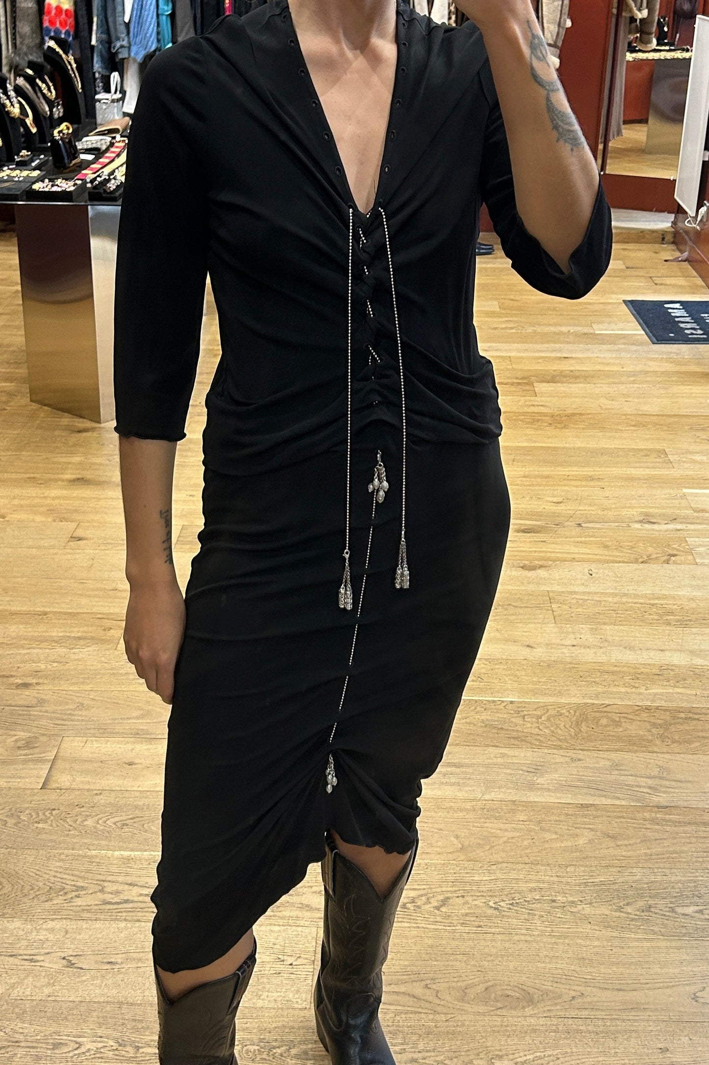 Black Jean Paul Gaultier dress