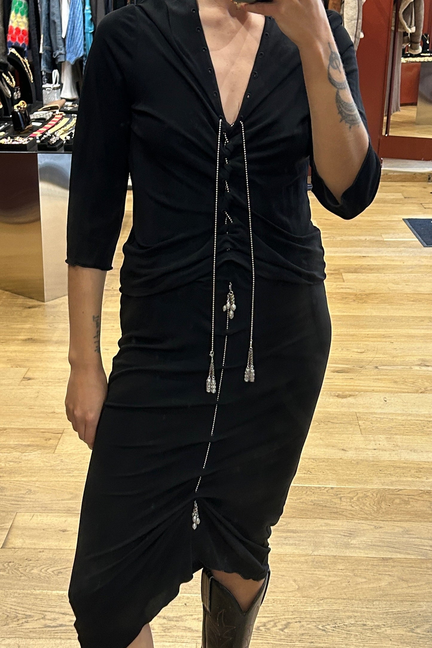 Black Jean Paul Gaultier dress