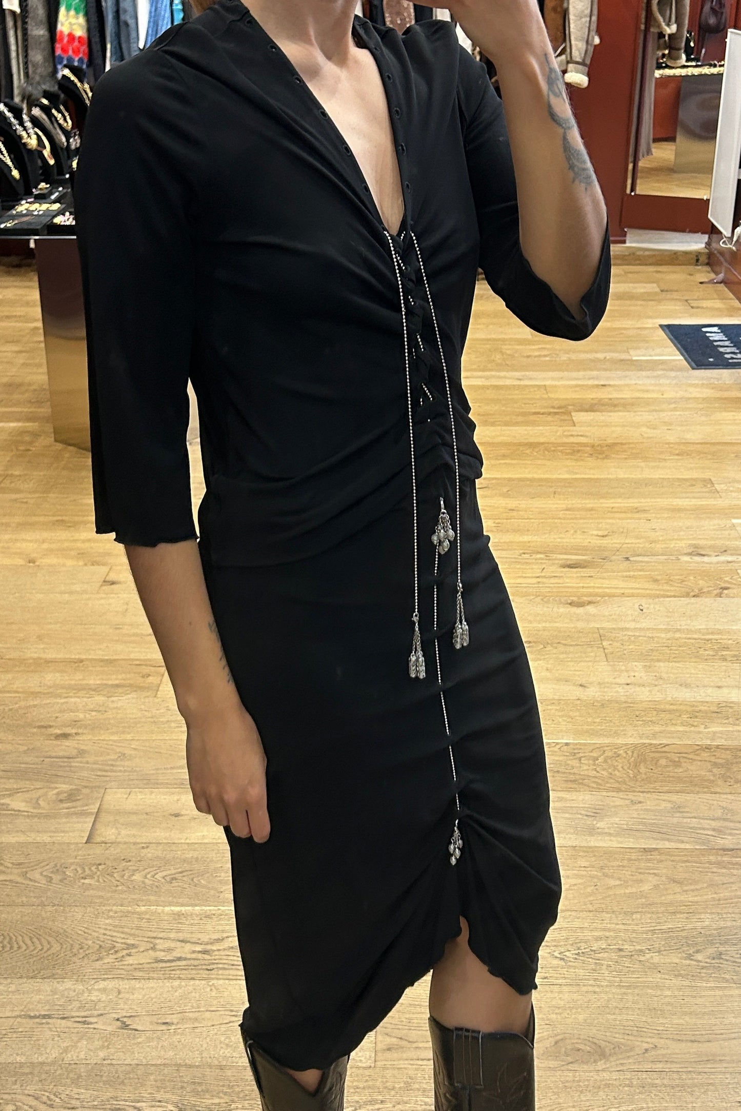 Black Jean Paul Gaultier dress