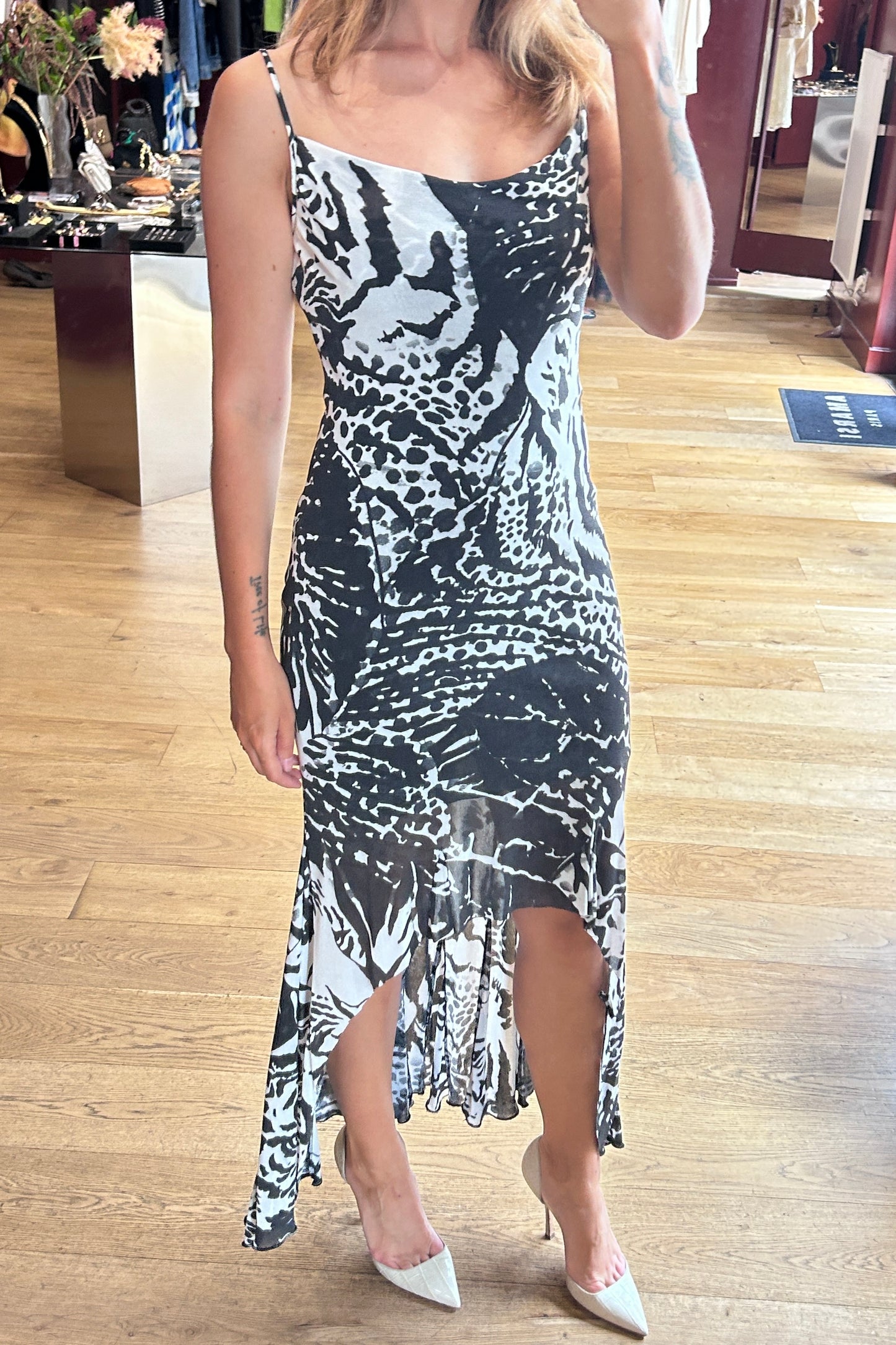 Vintage Roberto Cavalli Tiger Print Dress