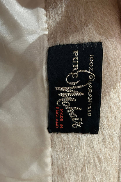 Vintage 70s Beige Mohair Coat