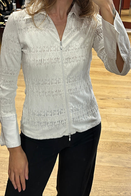 Vintage White stretch shirt