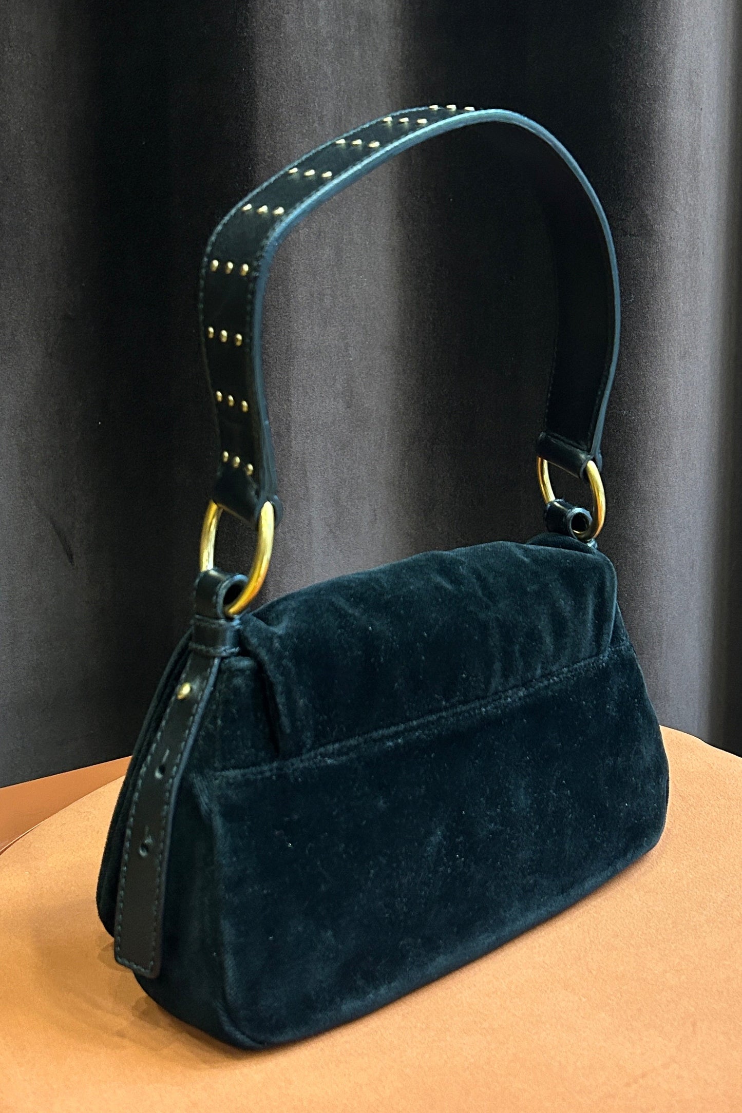 Yves Saint Laurent Velvet Black Bag