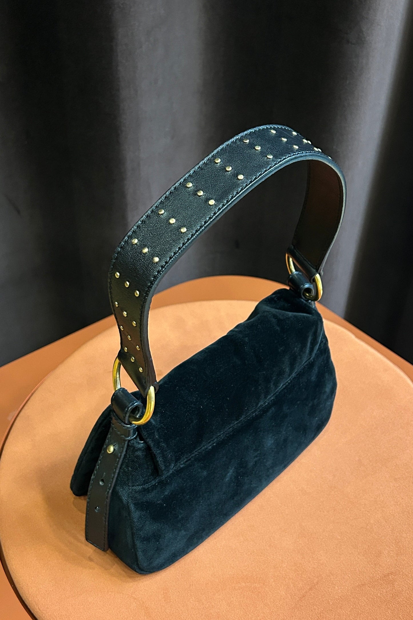 Yves Saint Laurent Velvet Black Bag