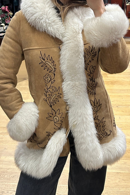 Vintage Authentic 70s Penny Lane Shearling Coat