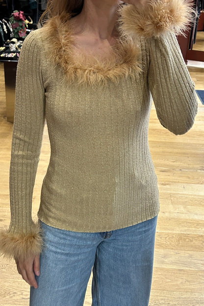 Vintage Gold Lurex Sweater