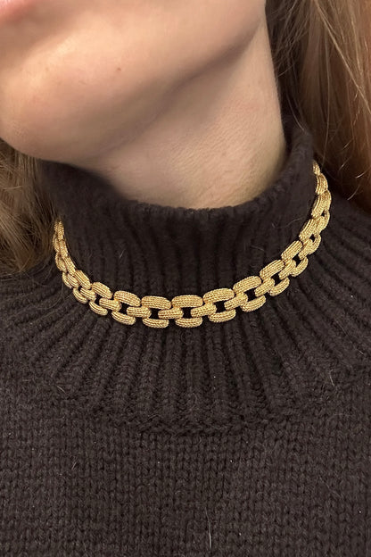 Vintage Monet 1980s Gold-Tone Chain Necklace