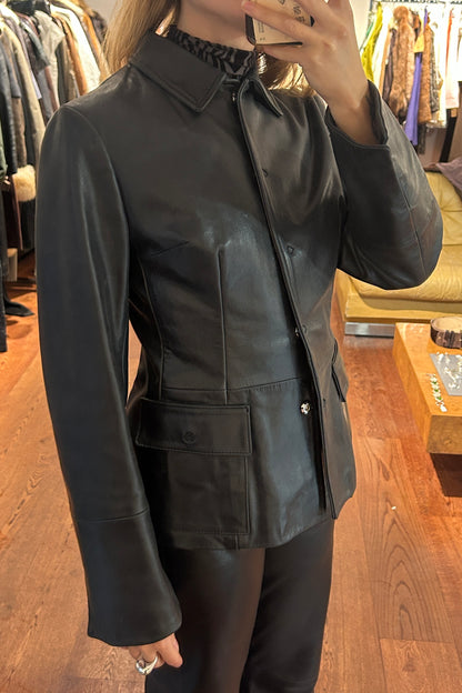 Vintage Black Leather Jacket