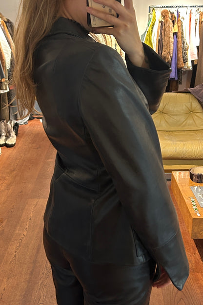 Vintage Black Leather Jacket