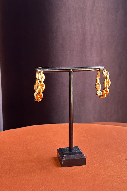 Scooter Link Hoop Earrings – 1990s
