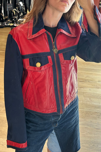 Vintage Moschino Jeans Two-Tone Jacket – 2000s