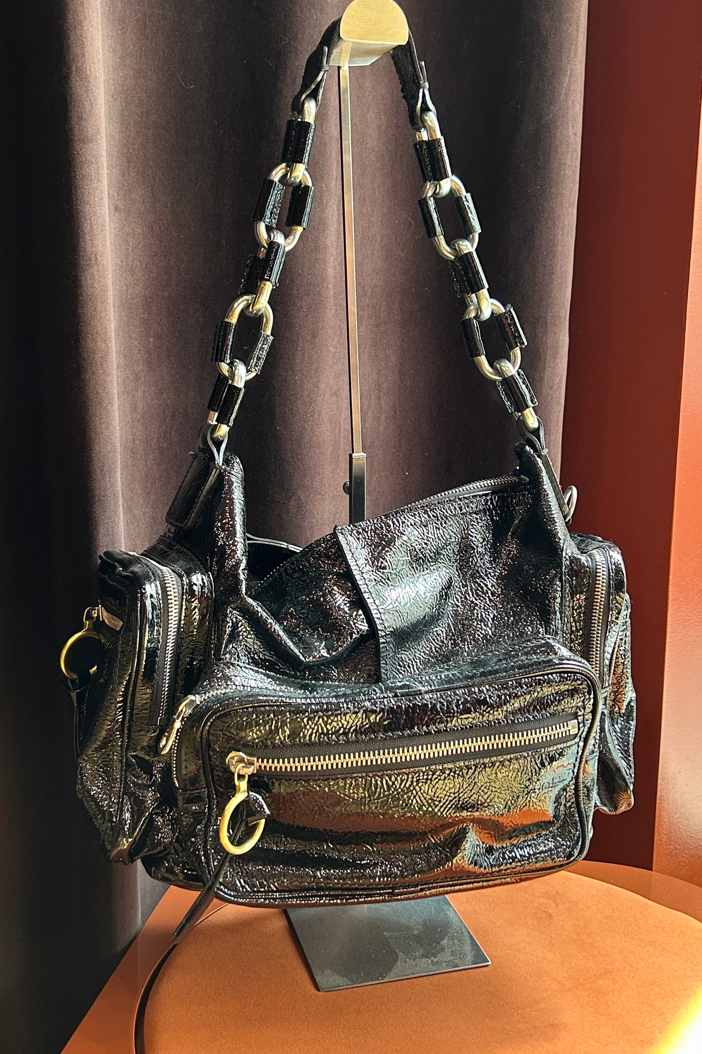 Vintage Chloé Betty Patent Leather Shoulder Bag