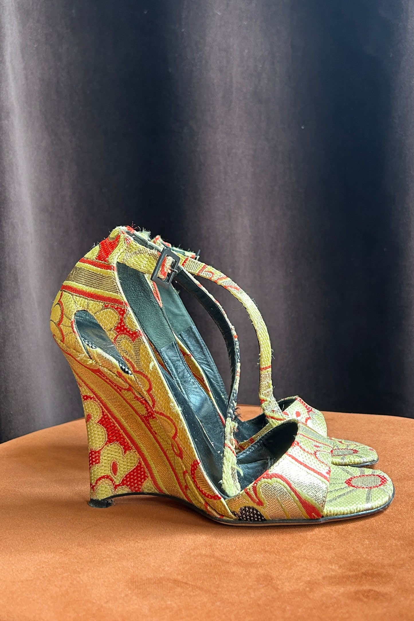 1990s – Vintage Krizia Baroque Wedge Heels