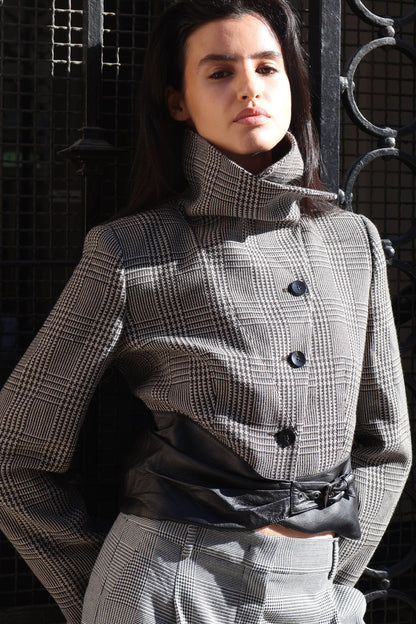 Vintage Armani Wool Leather Jacket – Prince of Wales