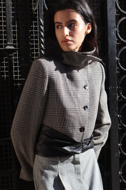 Vintage Armani Wool Leather Jacket – Prince of Wales