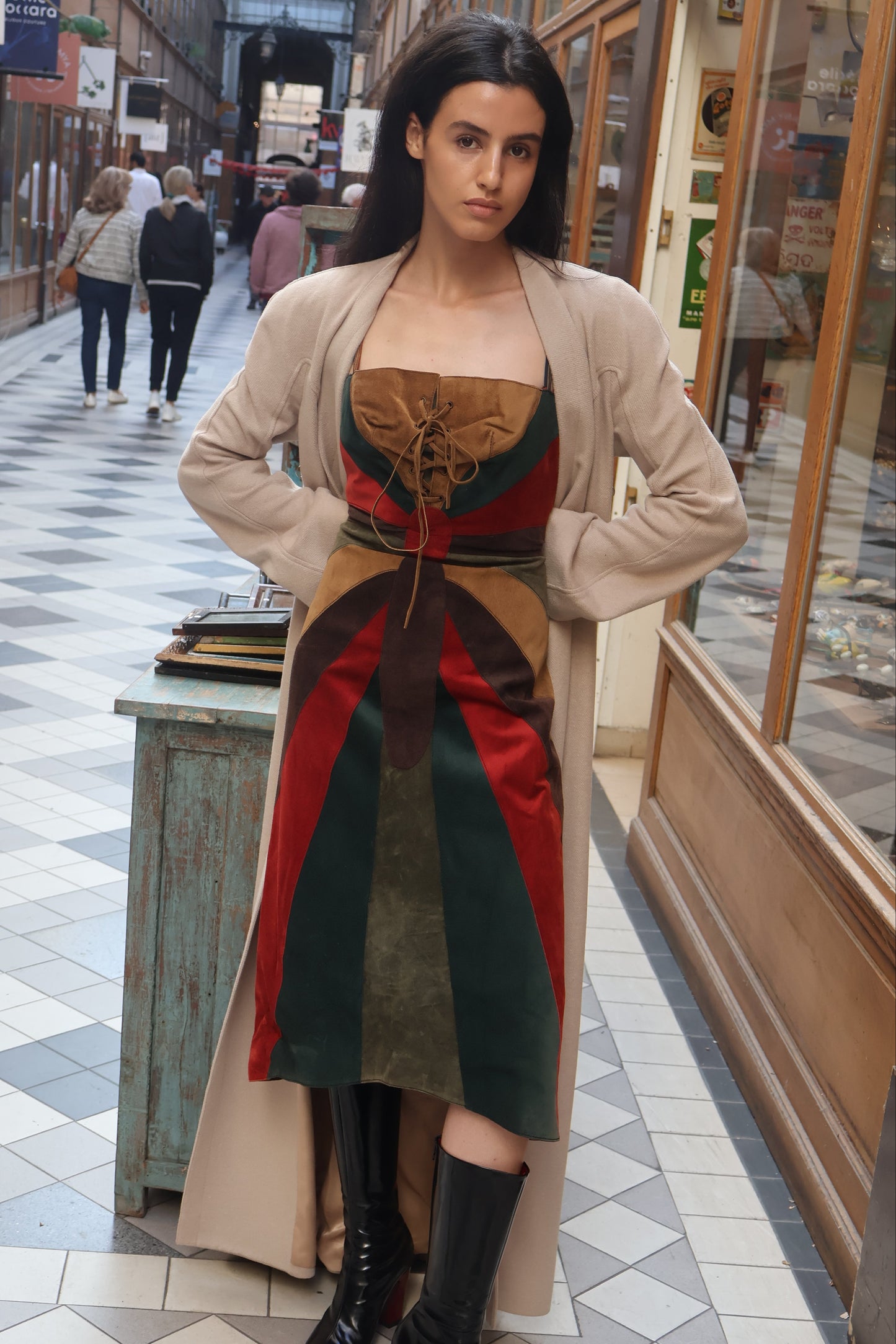 Dolce & Gabbana Suede Butterfly Dress