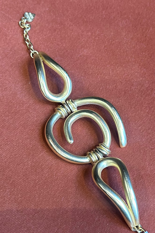 Vintage Gold-Tone Circle Bracelet – Dolce Vita