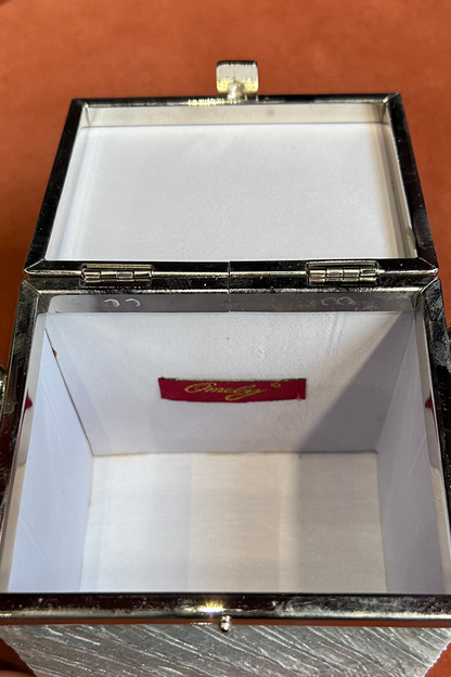 Vintage silver-tone minaudière 90's