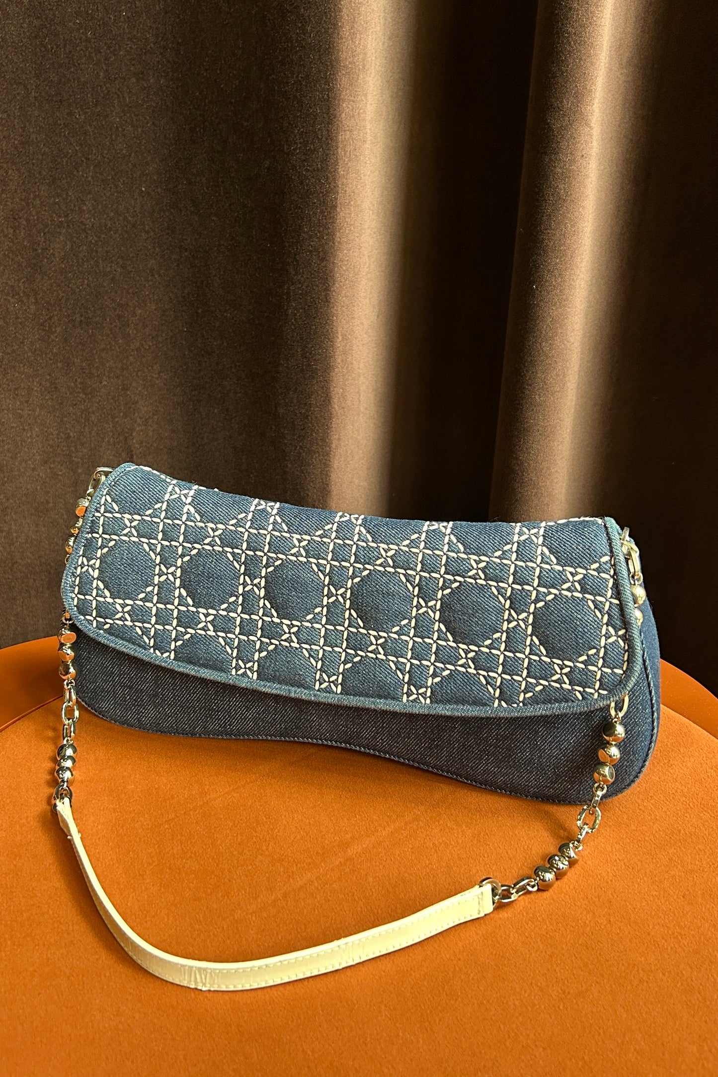Christian Dior by John Galliano Blue Denim Shoulder Bag – 2000s Vintage Collector’s Piece