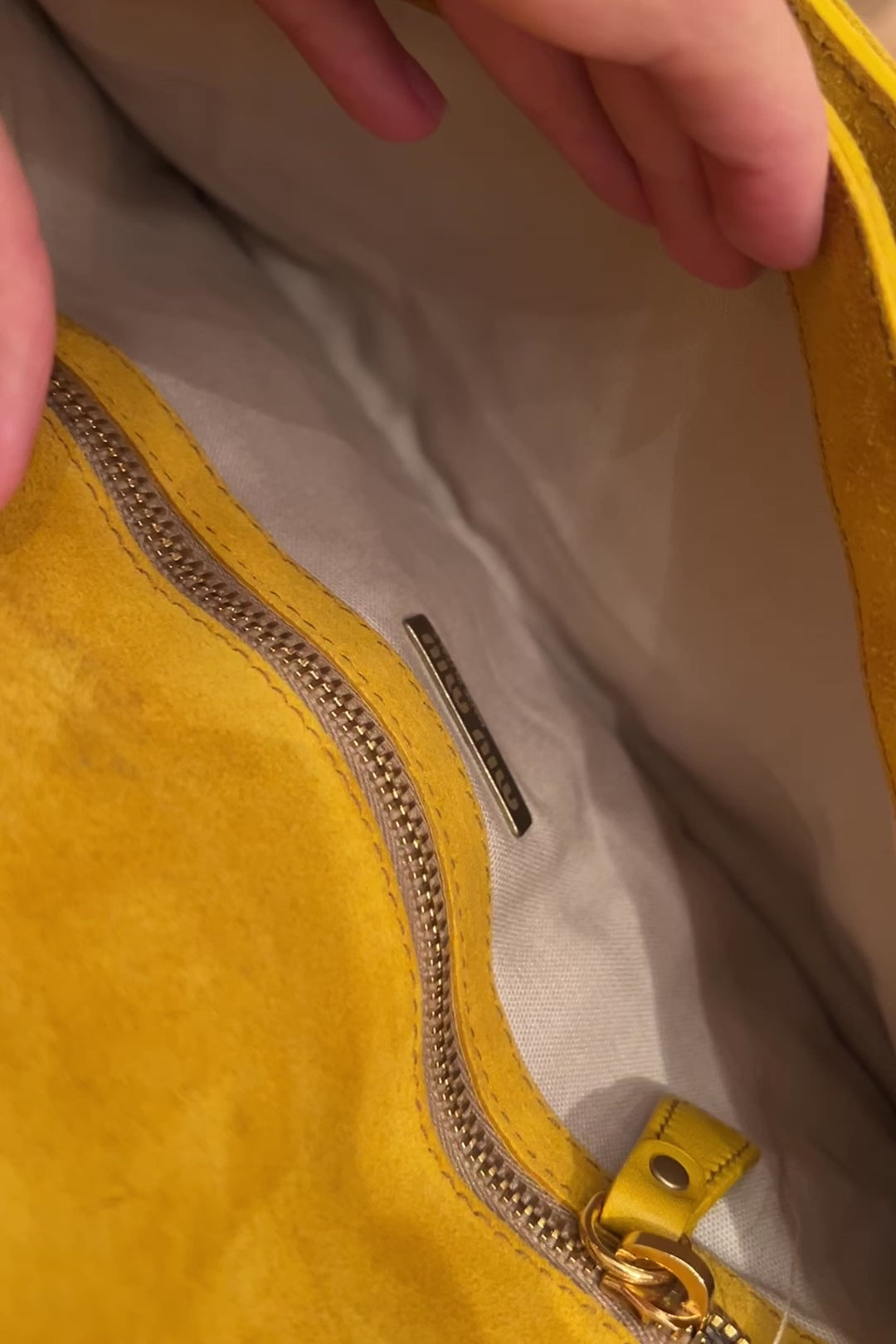 Vintage Miu Miu Mustard Yellow Suede Shoulder Bag – 2005 Runway Collection