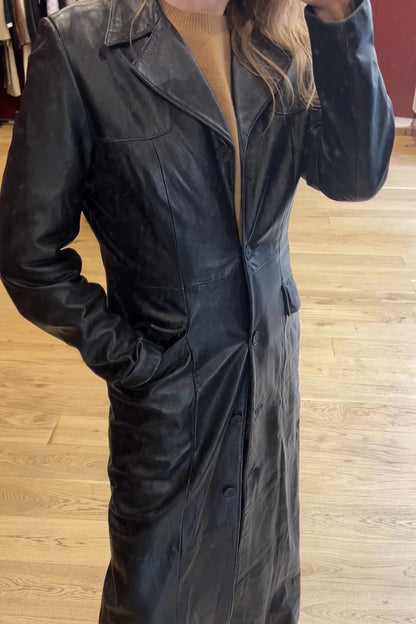 Long black Redskin coat