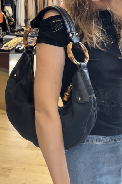 Gucci Bamboo Ring Hobo Bag