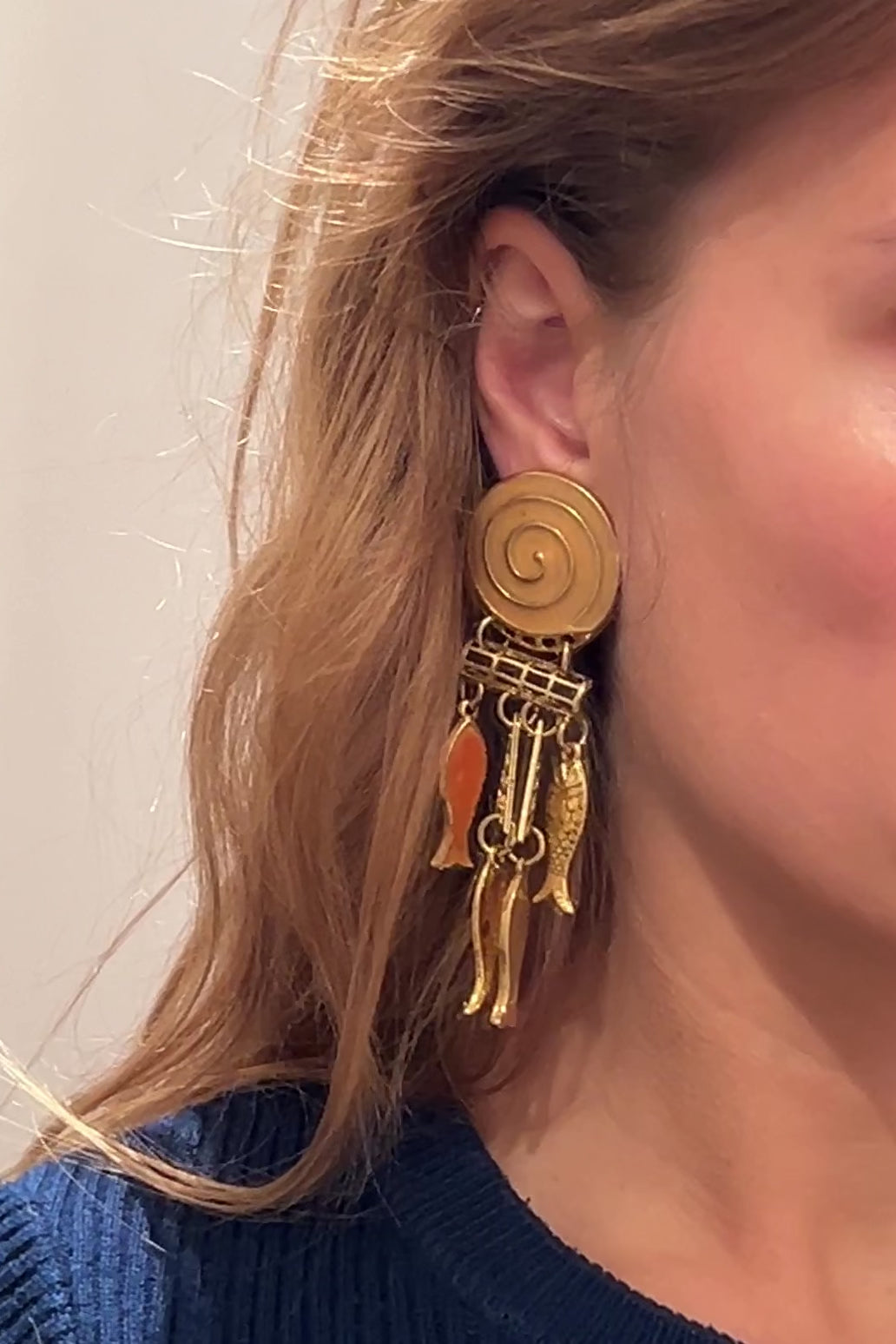 Boucles d'oreilles poissons